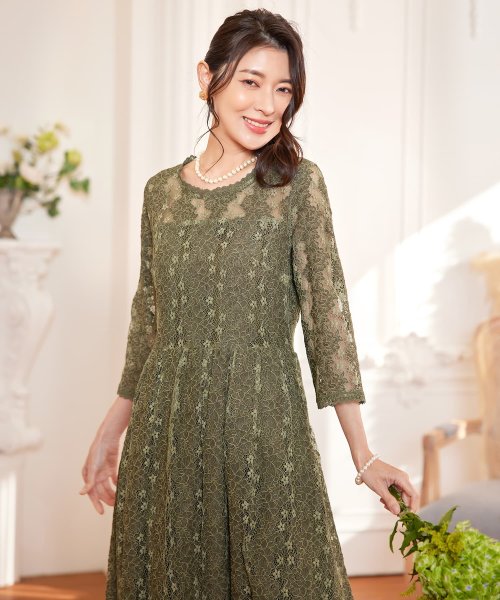 DRESS+(ドレス プラス)/ワンピース ドレス レース 結婚式 披露宴 パーティー/img09