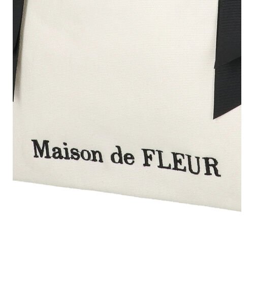 Maison de FLEUR(メゾンドフルール)/グログランリボンMトートバッグ/img07