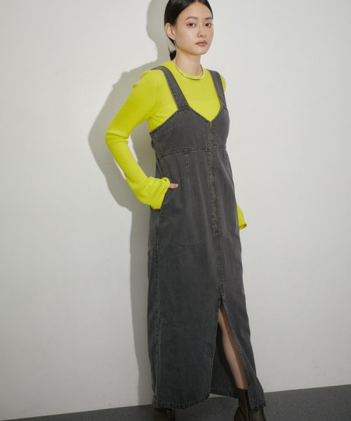 【サステナブル】デニムサロペットスカート サステナブル COTTON size