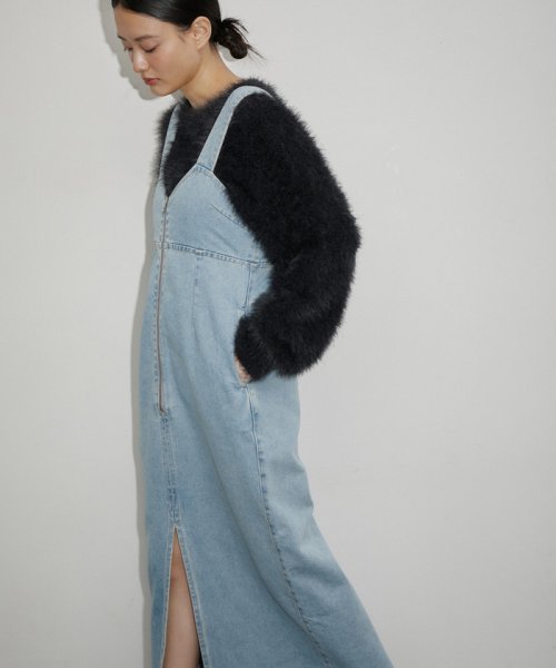 【サステナブル】デニムサロペットスカート サステナブル COTTON size