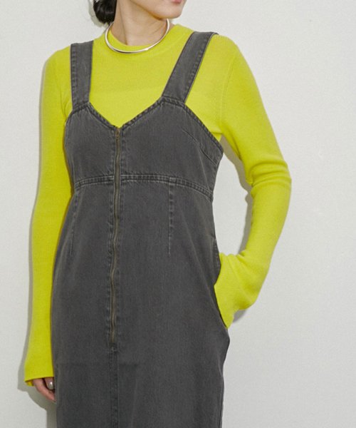 【サステナブル】デニムサロペットスカート サステナブル COTTON size