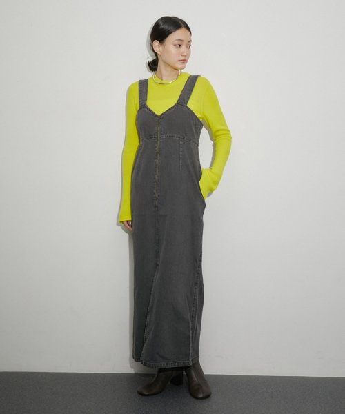 【サステナブル】デニムサロペットスカート サステナブル COTTON size