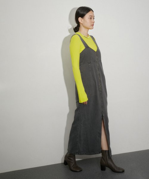 【サステナブル】デニムサロペットスカート サステナブル COTTON size