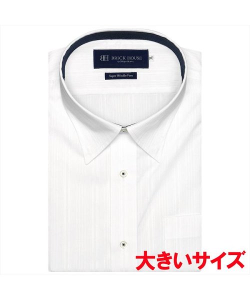 TOKYO SHIRTS(TOKYO SHIRTS)/【超形態安定・大きいサイズ】 スナップダウン 半袖 形態安定 ワイシャツ/img02