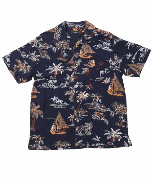 JIGGYS SHOP(ジギーズショップ)/レーヨンアロハシャツ/ アロハ メンズ かりゆしウェア 半袖 開襟 柄 ハワイアン オープンカラー シャツ/img24