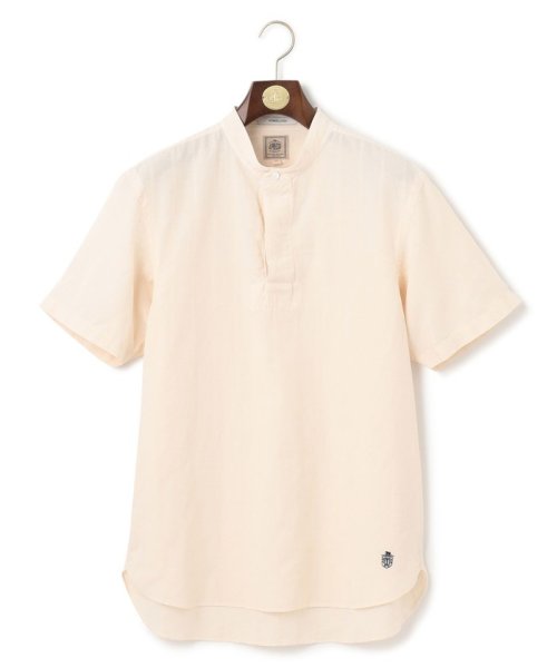 J.PRESS MENS(J．プレス　メンズ)/【HYBRID LINEN】ドビーストライプ バンドカラーラガーシャツ/img15