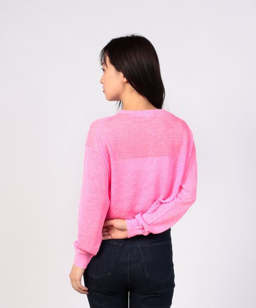 To b. by agnes b. OUTLET(トゥー　ビー　バイ　アニエスベー　アウトレット)/【Outlet】WR27 CARDIGAN シアーニットカラーカーディガン /img02