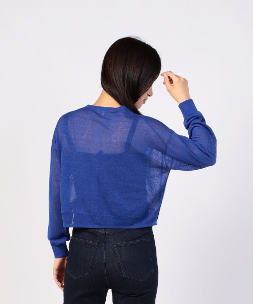 To b. by agnes b. OUTLET(トゥー　ビー　バイ　アニエスベー　アウトレット)/【Outlet】WR27 CARDIGAN シアーニットカラーカーディガン /img02