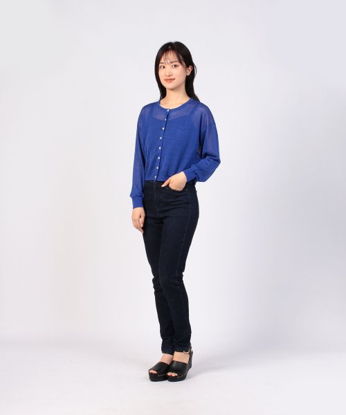 To b. by agnes b. OUTLET(トゥー　ビー　バイ　アニエスベー　アウトレット)/【Outlet】WR27 CARDIGAN シアーニットカラーカーディガン /img03
