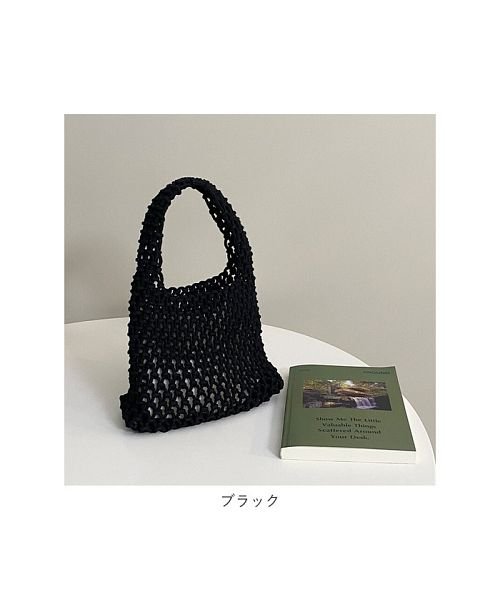 BACKYARD FAMILY(バックヤードファミリー)/編みバッグ カゴバッグ 巾着付き かわいい lbebag244/img16