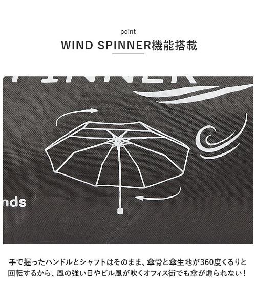 BACKYARD FAMILY(バックヤードファミリー)/MENS 55cm ウィンド スピナー 折りたたみ傘/img04