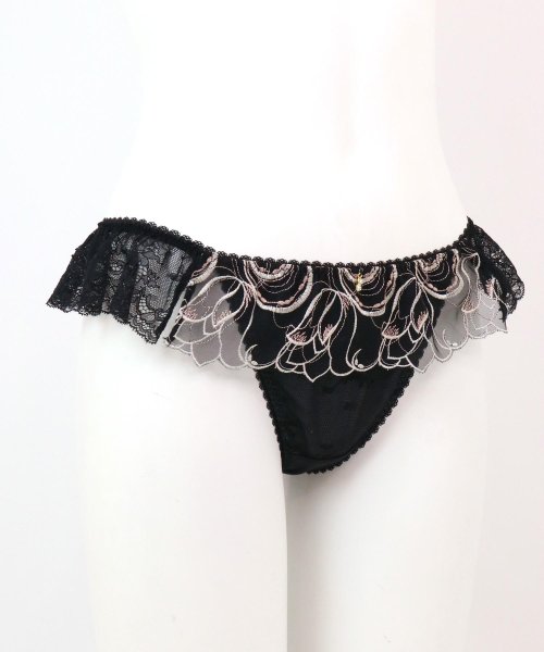 fran de lingerie(フランデランジェリー)/大人かわいいチューリップ刺繍ファッションの必需品 「ノーブルティアラトルペ」 Tバック タンガ/img07