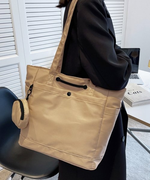 Amulet(アミュレット)/ミニポーチ付きトートバッグ レディース 鞄 肩かけ 韓国ファッション 10代 20代 30代 オフィスカジュアル 大容量 大きいサイズ 大きめ かばん ポケット/img05