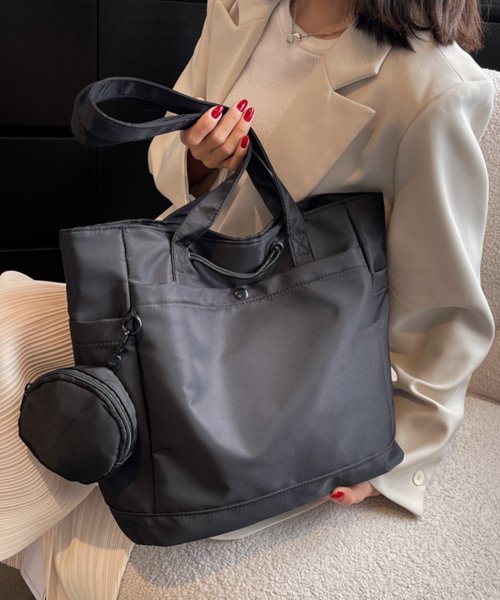 Amulet(アミュレット)/ミニポーチ付きトートバッグ レディース 鞄 肩かけ 韓国ファッション 10代 20代 30代 オフィスカジュアル 大容量 大きいサイズ 大きめ かばん ポケット/img07