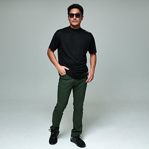 SHI－JYOMAN GOLF 首プリント半袖モックネックTEE　ゴルフ 人気・おすすめ｜使いやすい・旅行におすすめ 品質保証 全国発送 在庫限り