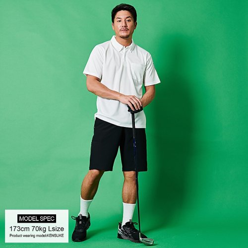 SB Select(エスビーセレクト)/SHI－JYOMAN GOLF 袖プリント半袖ポロシャツ　ゴルフ/img01