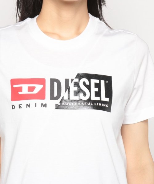 DIESEL(ディーゼル)/【DIESEL】ディーゼル レディース A00312 0091A 900 T－SILY－CUTY Tシャツ ブラック/img03