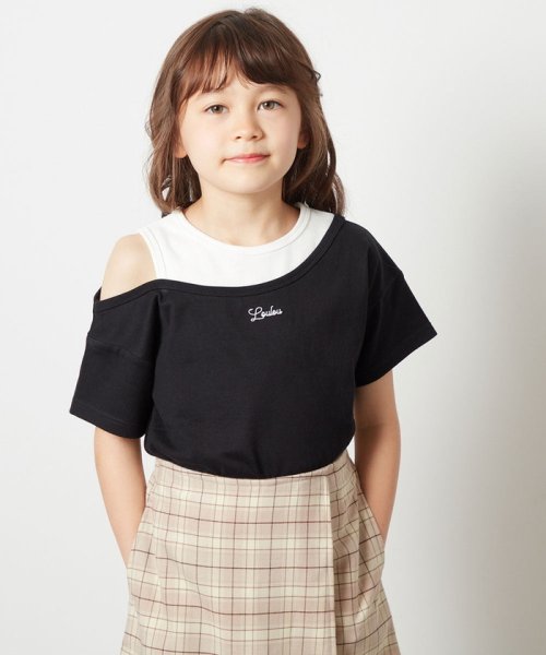 a.v.v(KID'S)(アー・ヴェ・ヴェキッズ)/[100－130]アシメレイヤー風Ｔシャツ/img15