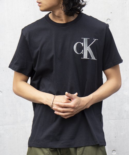 Calvin Klein(カルバンクライン)/【CALVIN KLEIN / カルバンクライン】ロゴ プリントT Tシャツ 半袖 40IC841 父の日 ギフト プレゼント 贈り物/img01