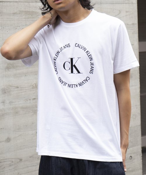 Calvin Klein(カルバンクライン)/【CALVIN KLEIN / カルバンクライン】サークルロゴ プリントT Tシャツ 半袖 40HM236 父の日 ギフト プレゼント 贈り物/img01