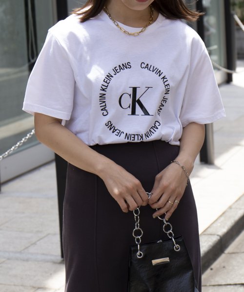 Calvin Klein(カルバンクライン)/【CALVIN KLEIN / カルバンクライン】サークルロゴ プリントT Tシャツ 半袖 40HM236 父の日 ギフト プレゼント 贈り物/img04
