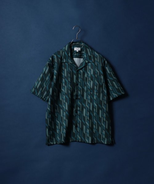 ANPAS(ANPAS)/【ANPAS】総柄 オーバーサイズ オープンカラーシャツ 半袖 シャツ 開襟シャツ メンズ レディース/img16