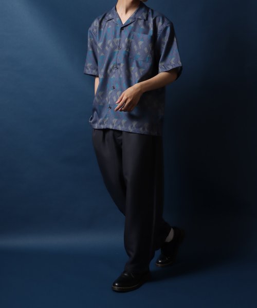 ANPAS(ANPAS)/【ANPAS】総柄 オーバーサイズ オープンカラーシャツ 半袖 シャツ 開襟シャツ メンズ レディース/img31