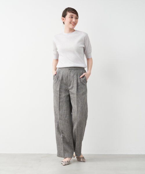 MICA&DEAL(マイカアンドディール)/adjastable linen pants/img02