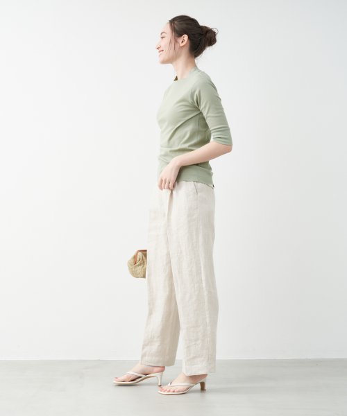 MICA&DEAL(マイカアンドディール)/adjastable linen pants/img07