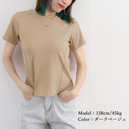 miniministore(ミニミニストア)/無地 Tシャツ クルーネック レディース/img12