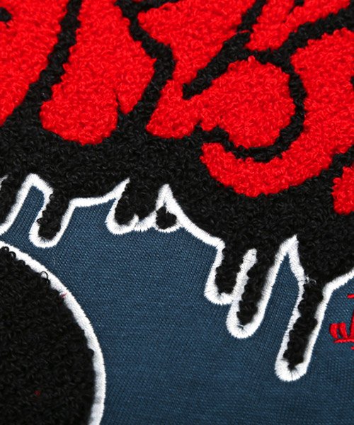 LUXSTYLE(ラグスタイル)/アップリケ刺繍半袖Tシャツ/Tシャツ メンズ 半袖 ビッグシルエット ロゴ サガラ刺繍 パイル グラフィティ ビリヤード/img11