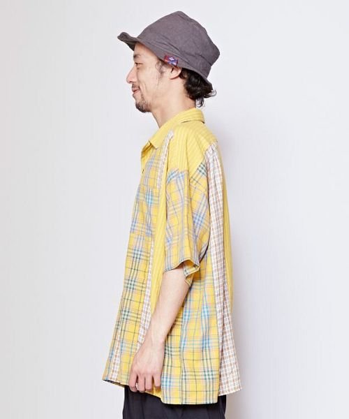 CAYHANE(チャイハネ)/【チャイハネ】チェック＆ストライプMEN'Sシャツ CAA－3206/img06