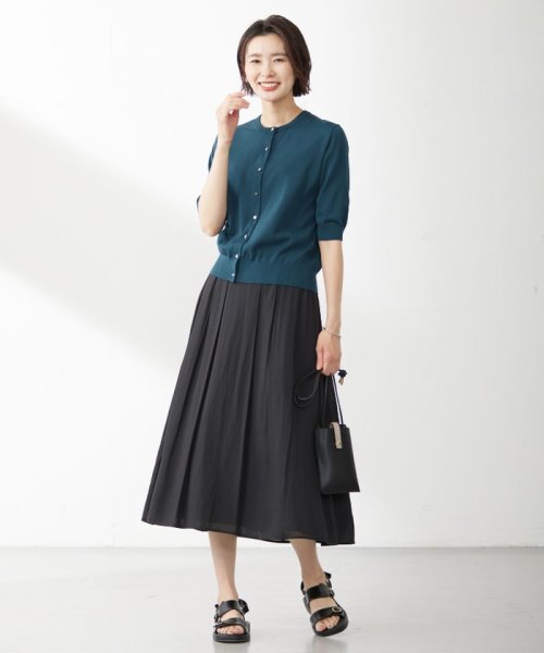 J.PRESS LADIES（LARGE SIZE）(J．プレス　レディス（大きいサイズ）)/【WEB限定カラーあり・洗える・抗菌防臭】コットンアセテート カーディガン/img07