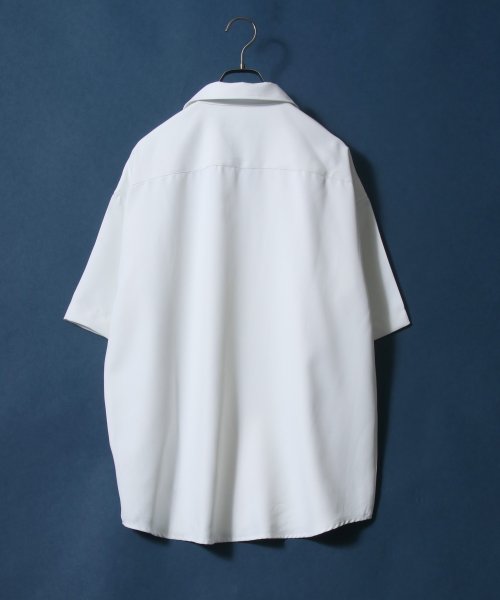 ANPAS(ANPAS)/【ANPAS】ツイル オーバーサイズ オープンカラーシャツ/メンズ シャツ 半袖 開襟シャツ 無地/img08
