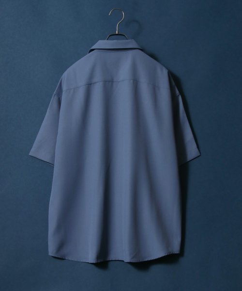 ANPAS(ANPAS)/【ANPAS】ツイル オーバーサイズ オープンカラーシャツ/メンズ シャツ 半袖 開襟シャツ 無地/img09