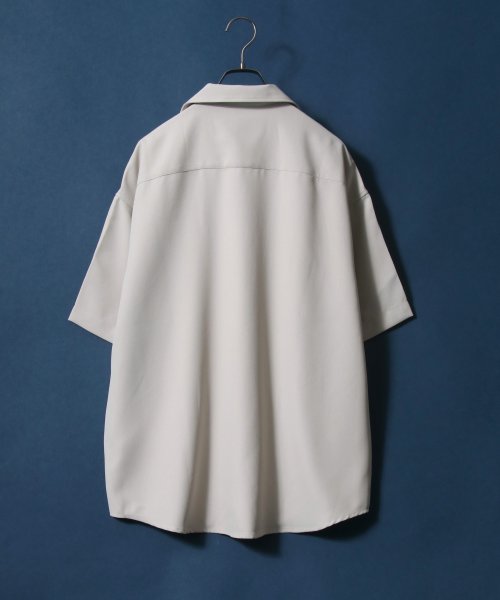 ANPAS(ANPAS)/【ANPAS】ツイル オーバーサイズ オープンカラーシャツ/メンズ シャツ 半袖 開襟シャツ 無地/img11