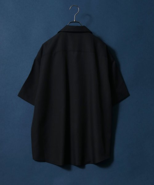 ANPAS(ANPAS)/【ANPAS】ツイル オーバーサイズ オープンカラーシャツ/メンズ シャツ 半袖 開襟シャツ 無地/img12