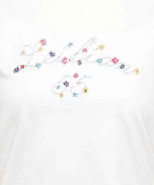 Leilian(レリアン)/ロゴ×フラワー刺繍Tシャツ/img21