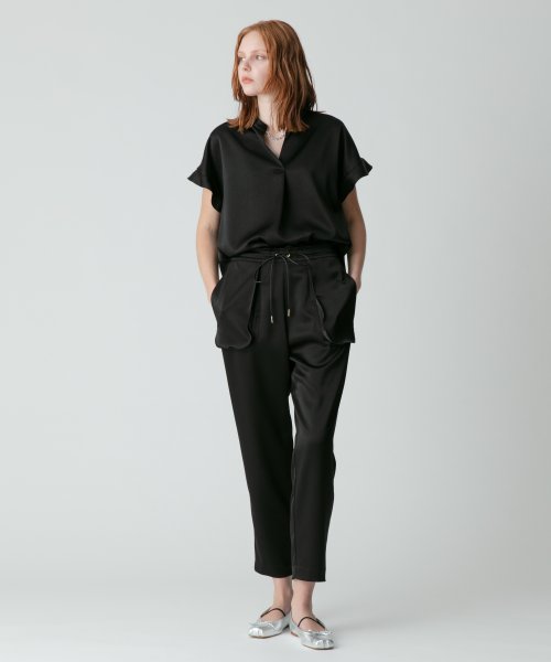 サテンイージーパンツ 