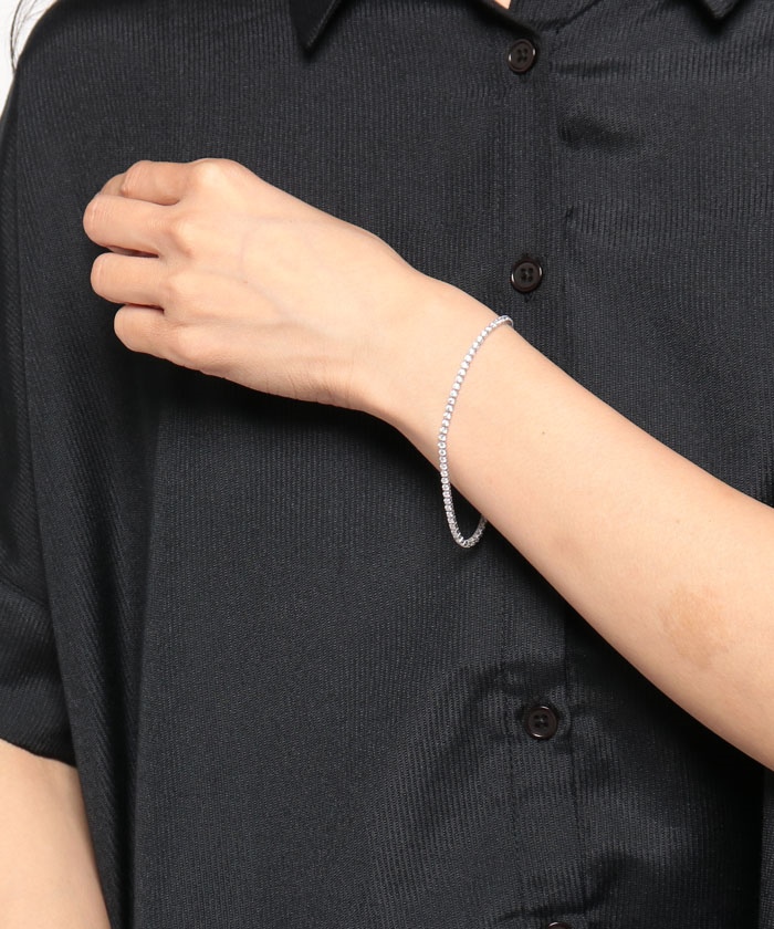 プラスヴァンドーム FINELINETATOO テニスブレスレット 18CM | www