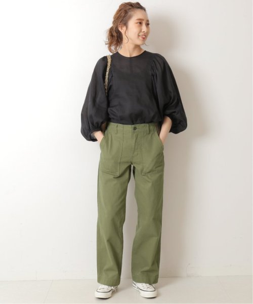 Spick & Span(スピック＆スパン)/≪WEB限定追加≫ボリュームスリーブラミーブラウス/img01