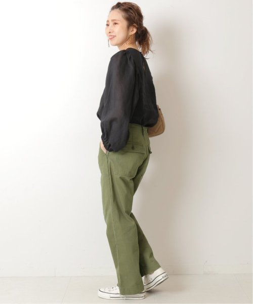 Spick & Span(スピック＆スパン)/≪WEB限定追加≫ボリュームスリーブラミーブラウス/img07