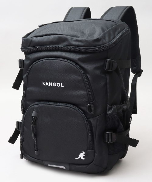 KANGOL(KANGOL)/KANGOL カンゴール 防水 レインカバー付き ボックス型 バックパック 大容量 リュック A4収納 PC収納 通勤 通学 ビジネス 仕事 アウトドア 旅行/img20