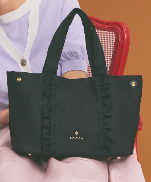 【撥水】FRILL A4 NYLONTOTE トートバッグ 