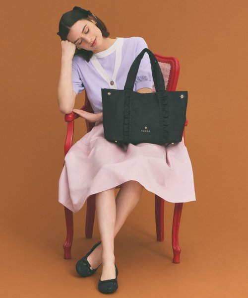 【撥水】FRILL A4 NYLONTOTE トートバッグ 