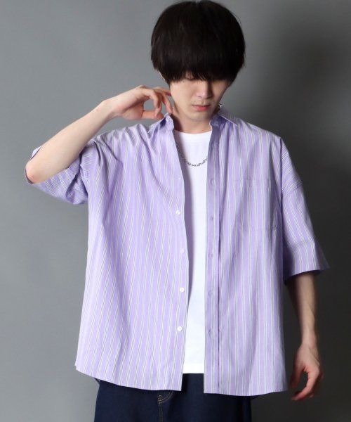 SITRY(SITRY)/★【SITRY】Oversize Drop shoulder broadcloth shirt/オーバーサイズ ドロップショルダー ブロード 半袖シャツ メンズ/img26