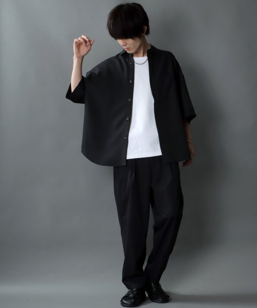 SITRY(SITRY)/【SITRY】Oversize Drop shoulder Regular collar shirt/オーバーサイズ ドロップショルダー レギュラーカラーシャツ/img58