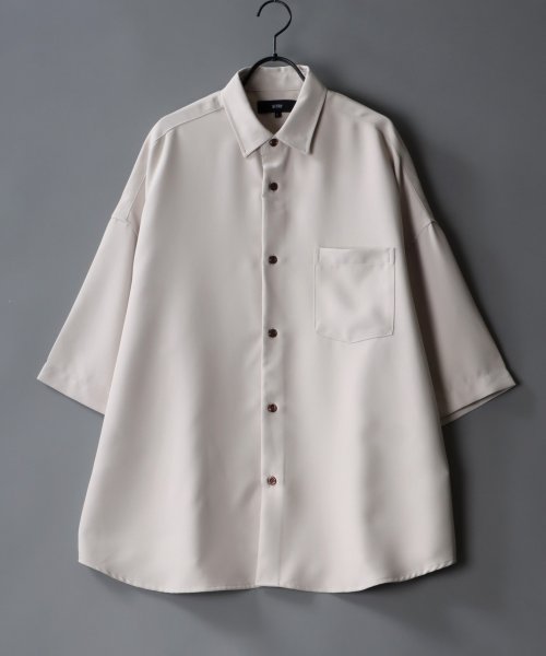 SITRY(SITRY)/【SITRY】Oversize Drop shoulder Regular collar shirt/オーバーサイズ ドロップショルダー レギュラーカラーシャツ/img72