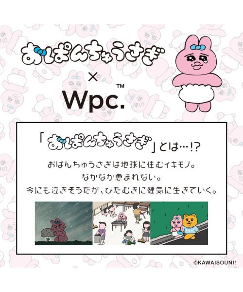 Wpc．(Wpc．)/【Wpc.公式】日傘 遮光パラソル ミニ（おぱんちゅうさぎ/んぽちゃむ） 50cm 完全遮光 UVカット100％ 遮熱 晴雨兼用 レディース 折り畳み傘/img07