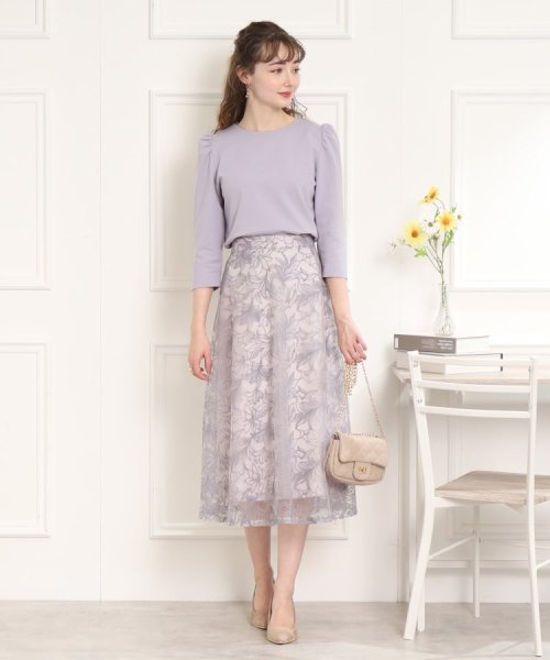 Couture Brooch(クチュールブローチ)/【新色追加！】チュール刺繍フレアスカート/img41